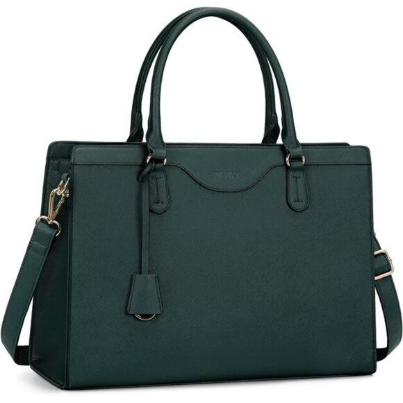 Handbags - Laptop Bag for Women 15.6 Inch Waterproof Green